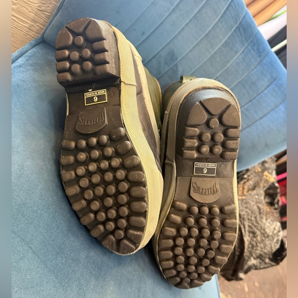 Vintage White's Boots Winter PAR Logger Hunter Guide Rubber Green Leather Mens 6 - Picture 6 of 6